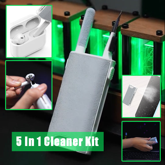 5 In 1 Ekran Temizleyici Kiti, Telefon Tablet Yüzey Ekran Temizleme, AraçlarıKulaklık Temizleme Fırçası