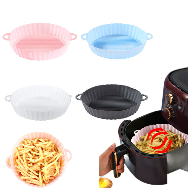 Hava Fritöz Tepsi Silikon Mutfak Malzemeleri AirFryer Silikon Tencere Izgara Tava Aksesuarları Tek Kullanımlık Kağıt Astar