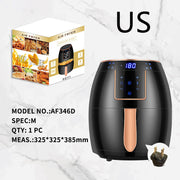 55L Sınır Ötesi Hava Fritöz Dokunmatik Ekran Otomatik Fritöz İngiliz Standardı Derin Kızartma Tavası Cips Makinesi Airfryer