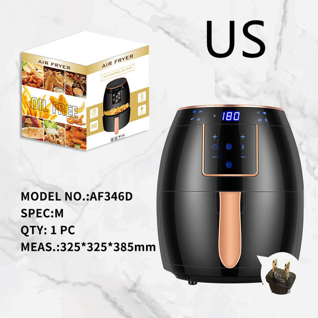 55L Sınır Ötesi Hava Fritöz Dokunmatik Ekran Otomatik Fritöz İngiliz Standardı Derin Kızartma Tavası Cips Makinesi Airfryer