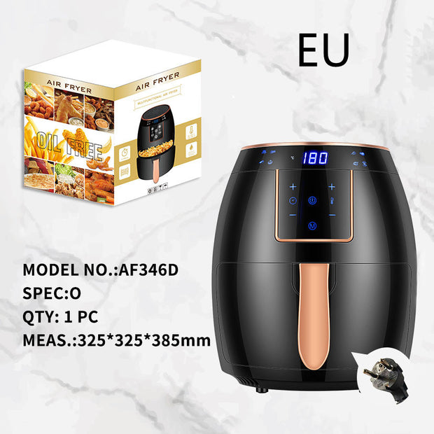 55L Sınır Ötesi Hava Fritöz Dokunmatik Ekran Otomatik Fritöz İngiliz Standardı Derin Kızartma Tavası Cips Makinesi Airfryer