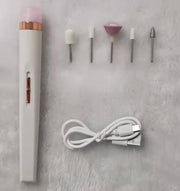 Manikür Makinesi Seti, Elektrikli Tırnak Matkap Parlatıcı USB Manikür Pedikür Aksesuarı Şarj Edilebilir