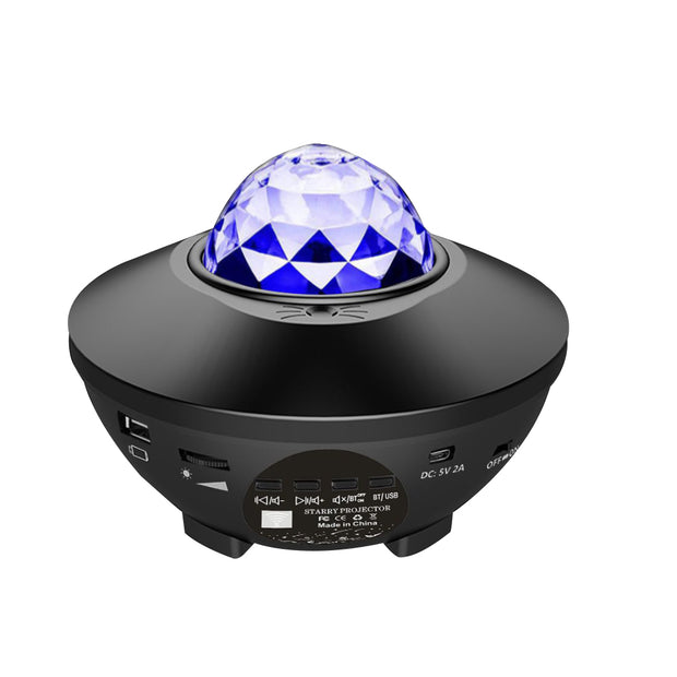 Yıldız Projektör, Bluetooth Hoparlörlü LED Gece Işığı Projektörü, Uzaktan Kumandalı, Galaxy Gece Lambası, Yatak Odası