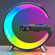 Akıllı LED Lamba Bluetooth Speak Kablosuz Şarj Cihazı Uygulama Kontrollü