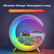 Akıllı LED Lamba Bluetooth Speak Kablosuz Şarj Cihazı Uygulama Kontrollü